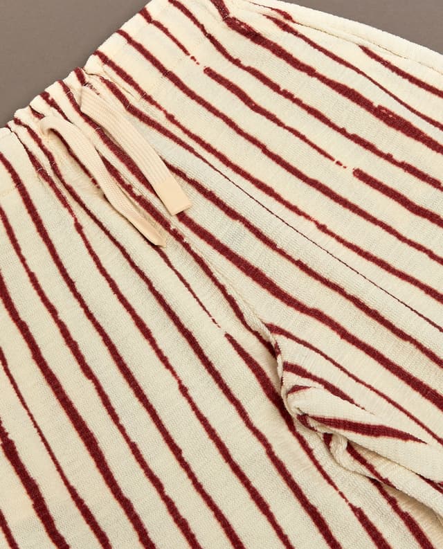 Striped Drawstring Waist Trousers thumbnail 5
