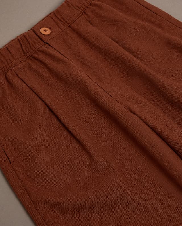Solid Straight Fit Pleated Trousers thumbnail 5