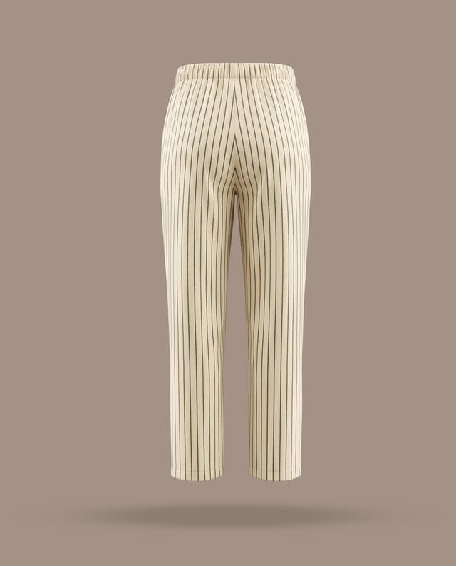 Striped Elastic Waist Trousers thumbnail 4