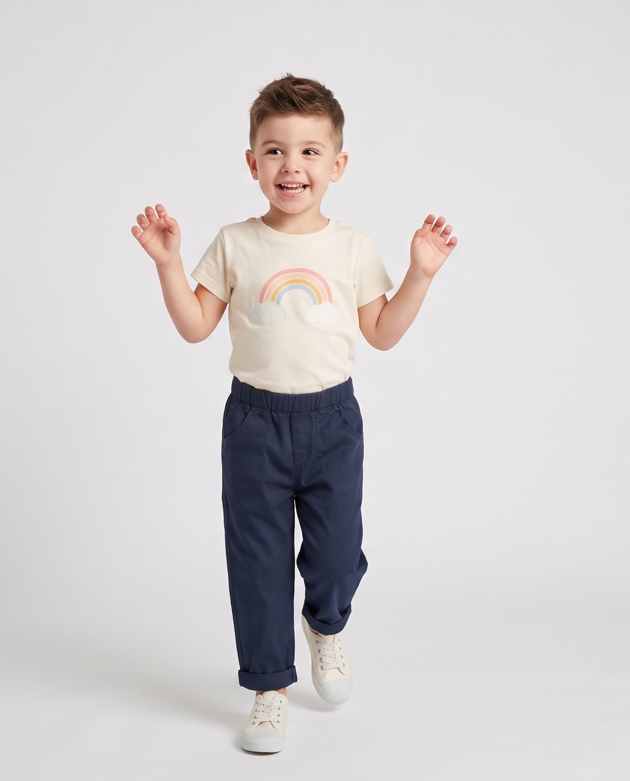 Solid Regular Fit Trousers