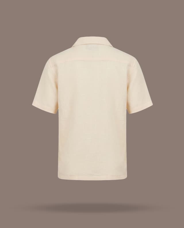 Embroidered Revere Collar Short Sleeves Shirt thumbnail 4
