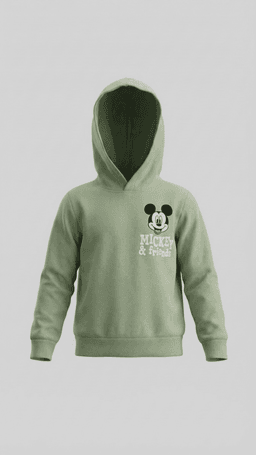 Mickey Mouse Printed Long Sleeves Hoodie
