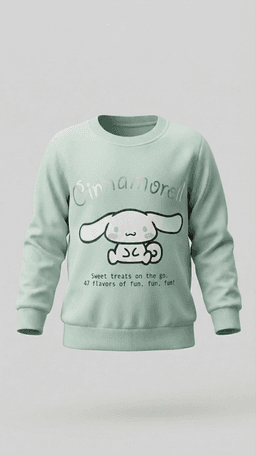 Printed Crew Neck Sweatshirt