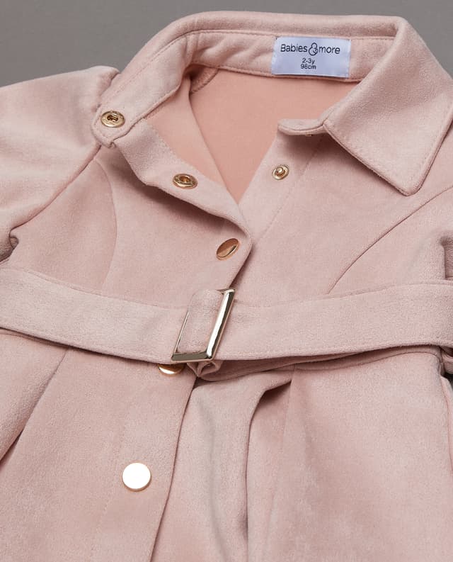 Solid Collared Mini Shirt Dress thumbnail 5