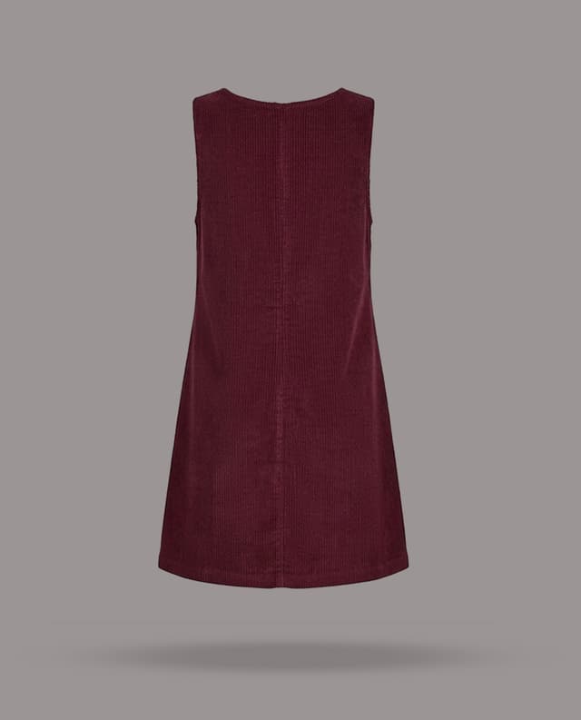 Textured Round Neck A-Line Mini Dress thumbnail 4