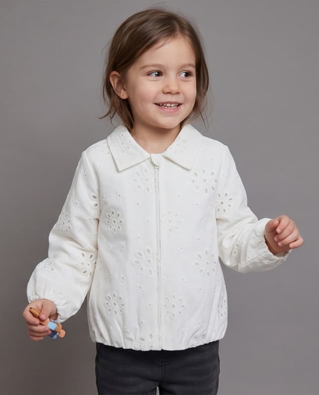 Openwork Zippered Jacket thumbnail 1
