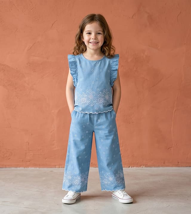 Short Sleeve Pant Cord Set thumbnail 1
