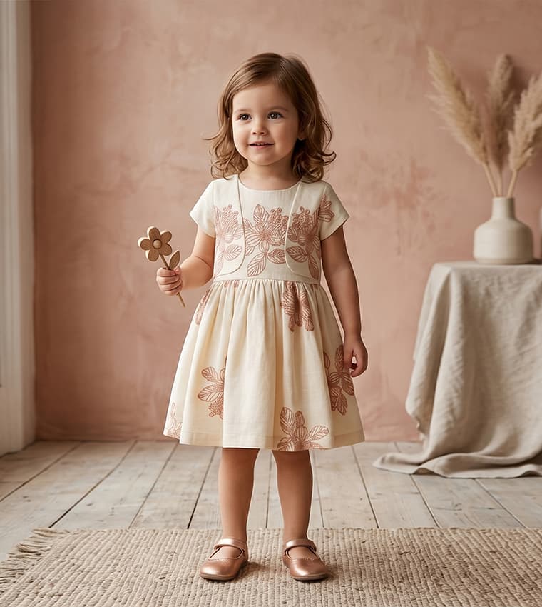 Short Sleeve Embellished Dress
