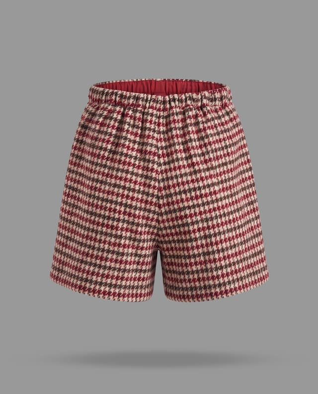 Houndstooth A-Line Skirt with Zipper Closure thumbnail 4
