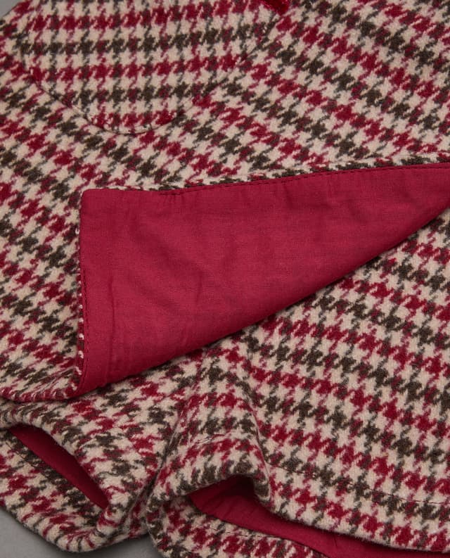 Houndstooth A-Line Skirt with Zipper Closure thumbnail 5