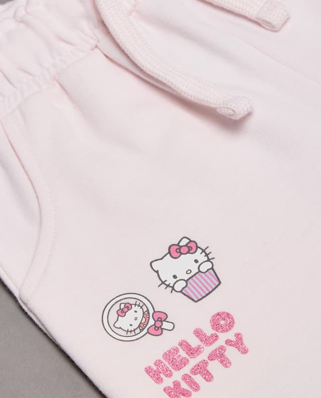 Hello Kitty Print Regular Fit Shorts with Drawstring Waist thumbnail 5