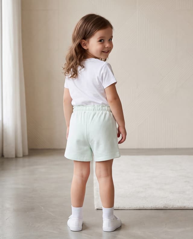Stitch Print Regular Fit Shorts with Drawstring Waist thumbnail 2