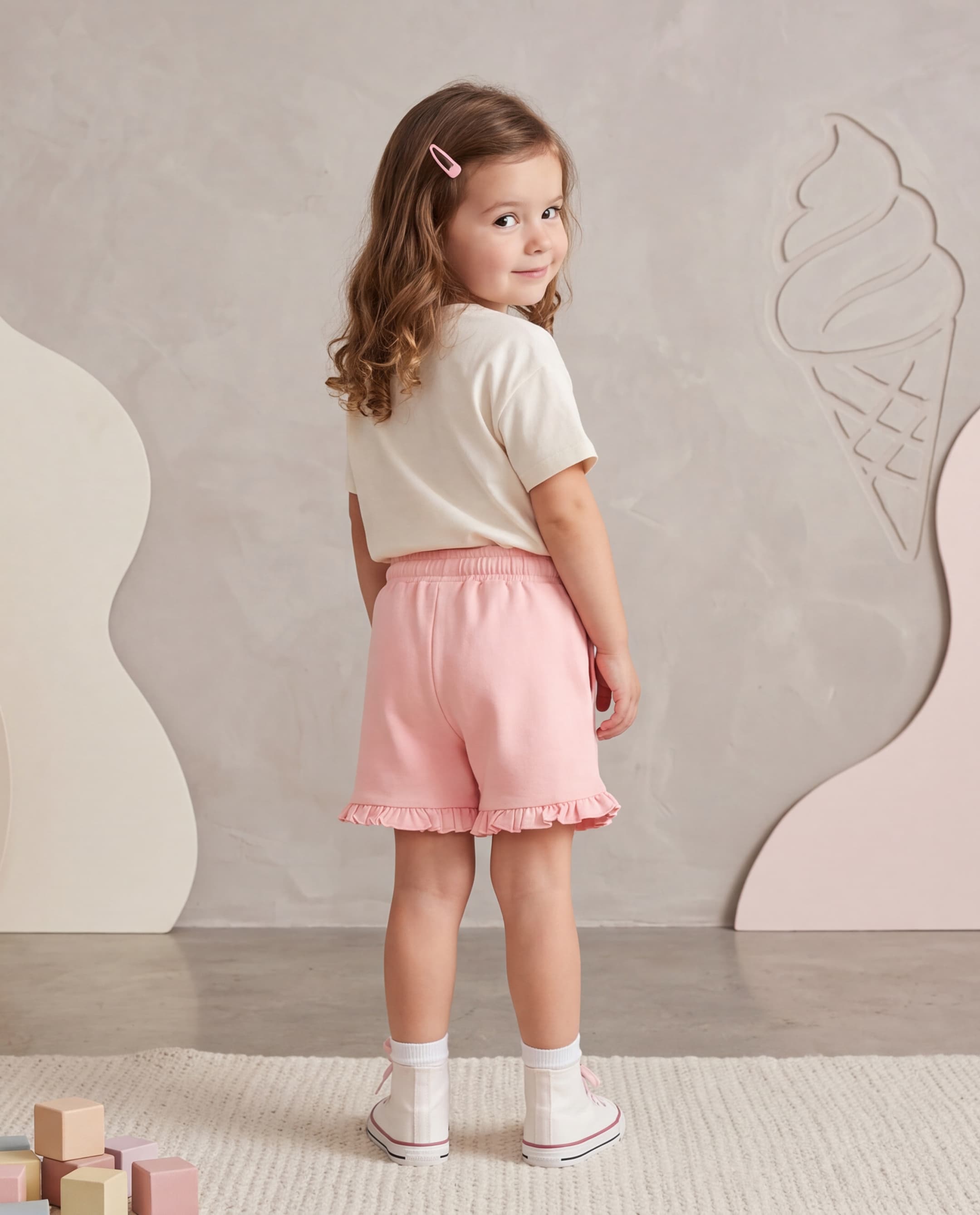 Babies & More Bluey Graphic Frill Hem Shorts