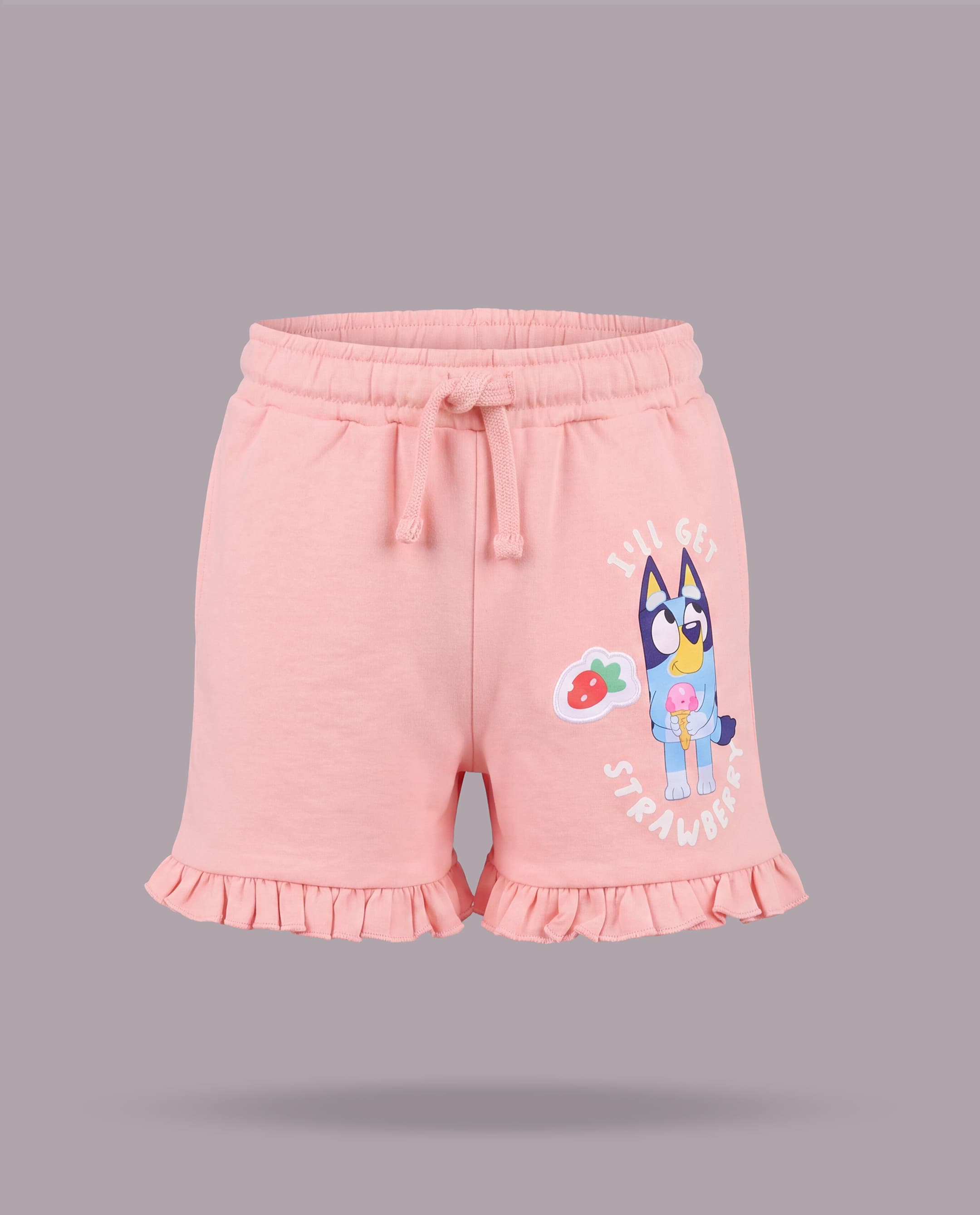 Babies & More Bluey Graphic Frill Hem Shorts