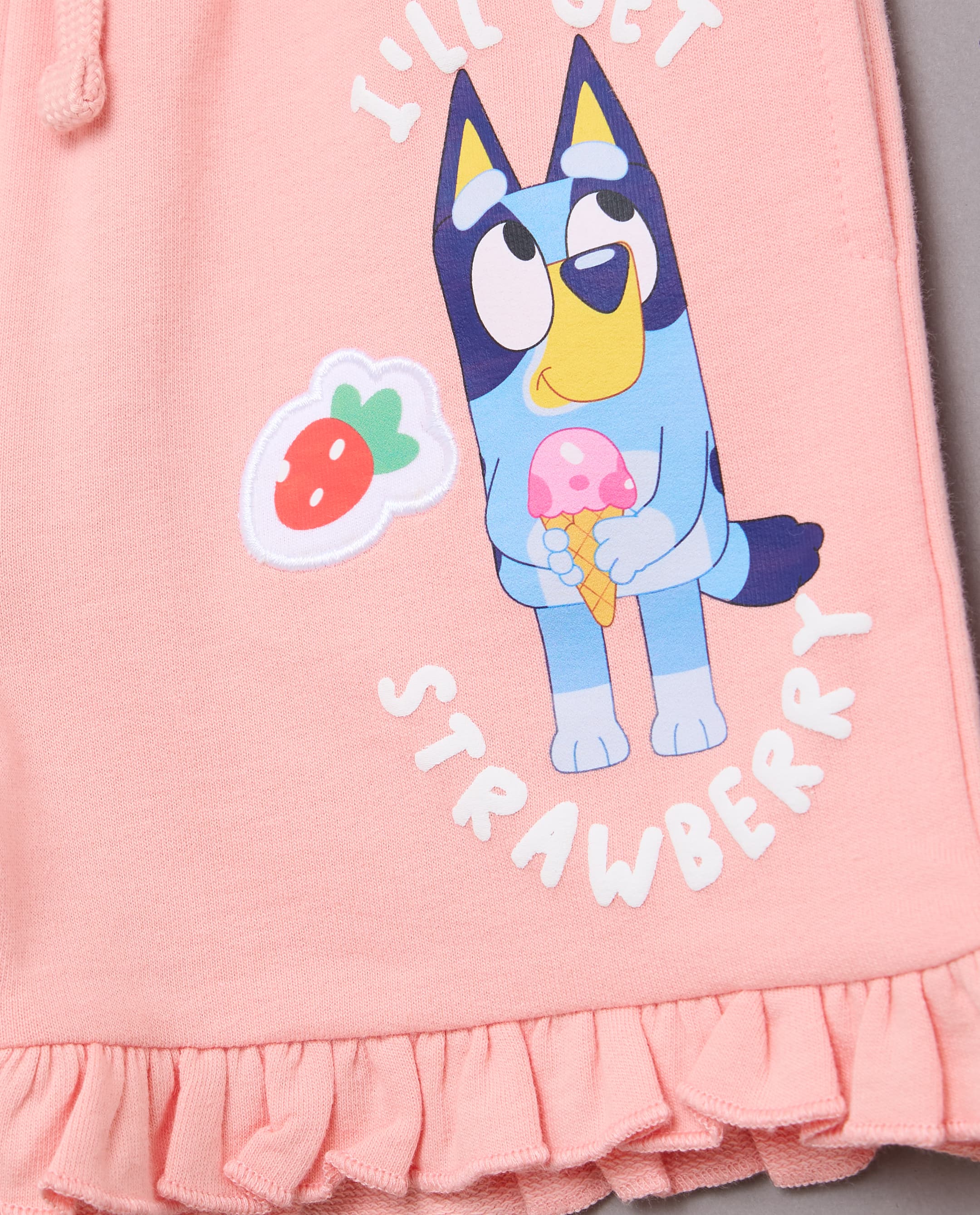 Babies & More Bluey Graphic Frill Hem Shorts
