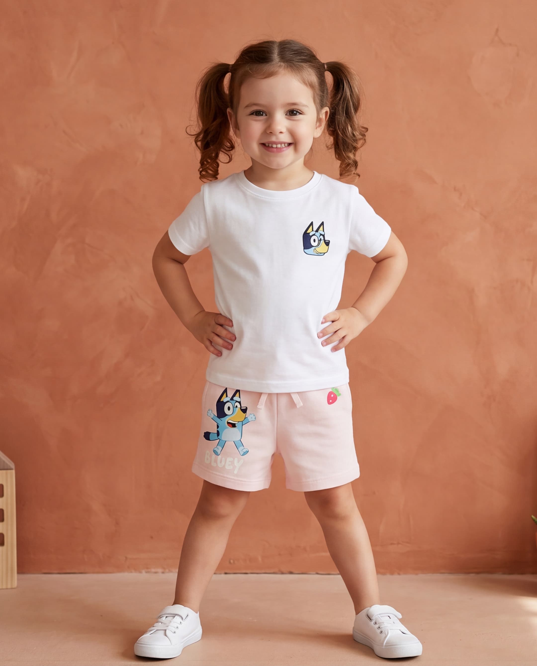Babies & More Bluey Printed Drawstring Waist Shorts