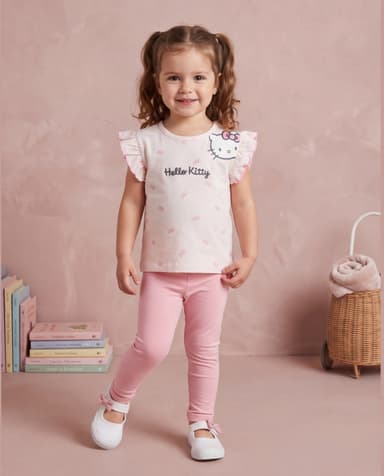 Cotton Jersey Tee with Frills thumbnail 1