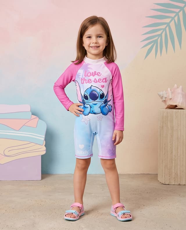 Stitch Long Sleeves Legged Swimsuit thumbnail 1