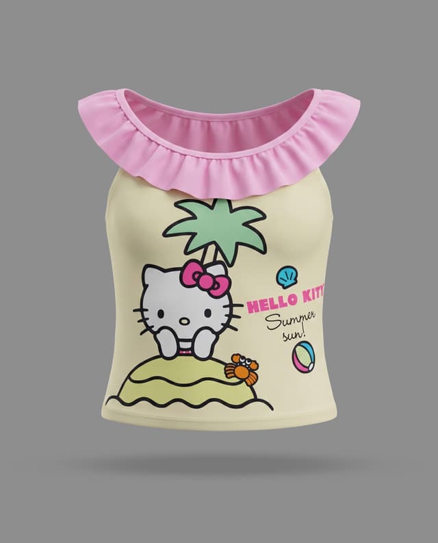 Poly Spandex Girls Sleeveless Swim Set thumbnail 4