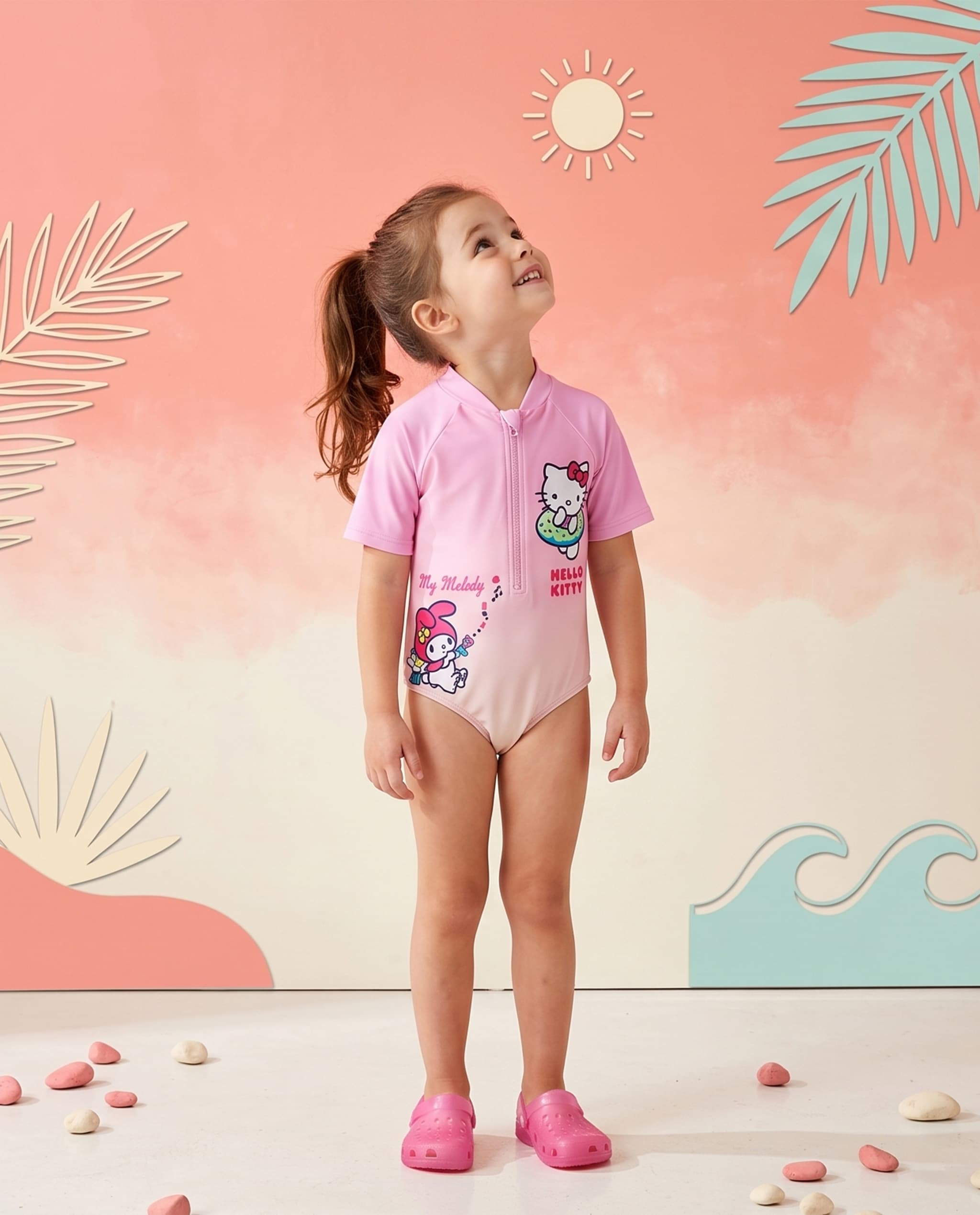 Hello Kitty Short Sleeve Swimsuit