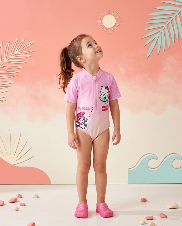 Hello Kitty Short Sleeve Swimsuit thumbnail 1