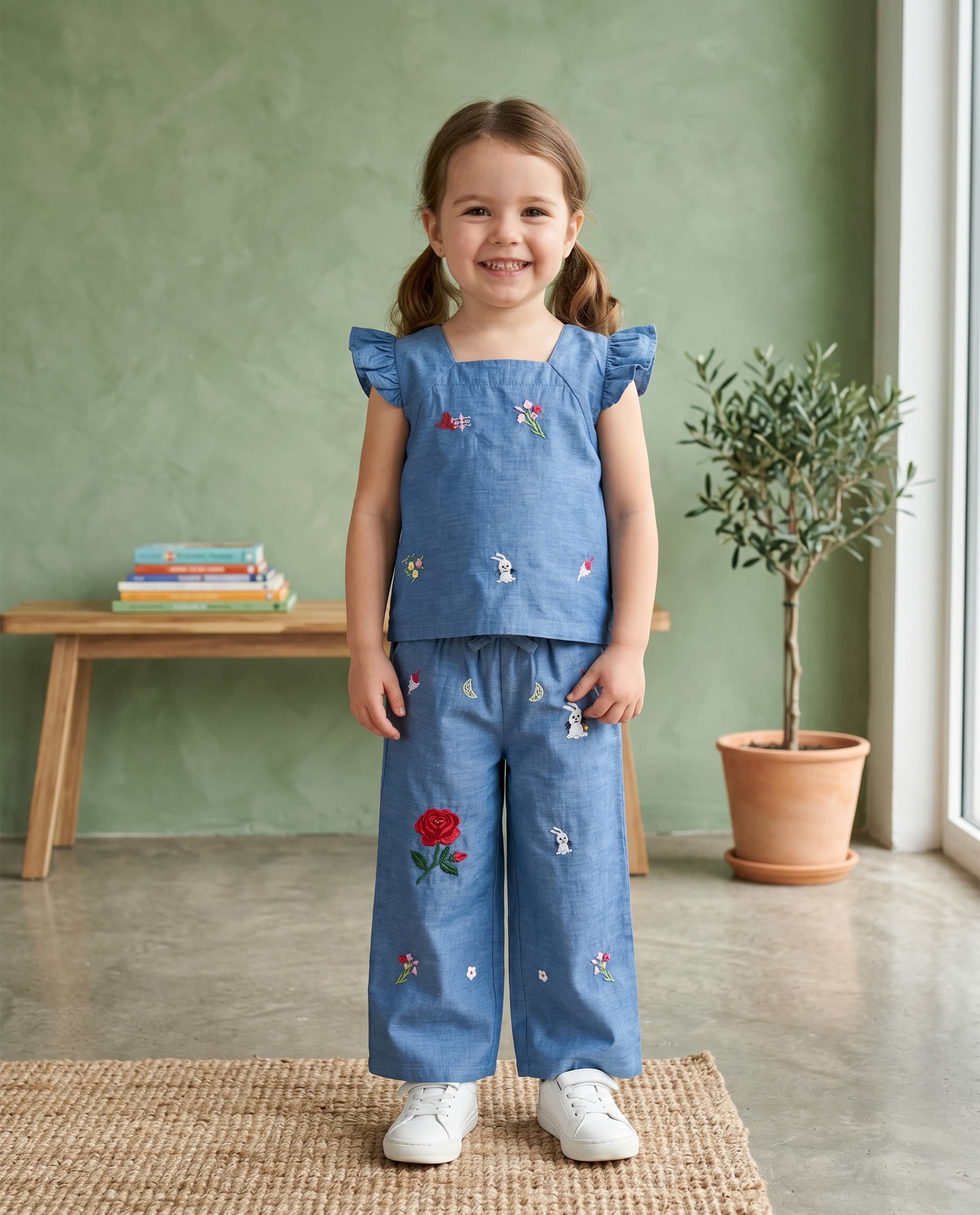 Emb Girls Cord Set