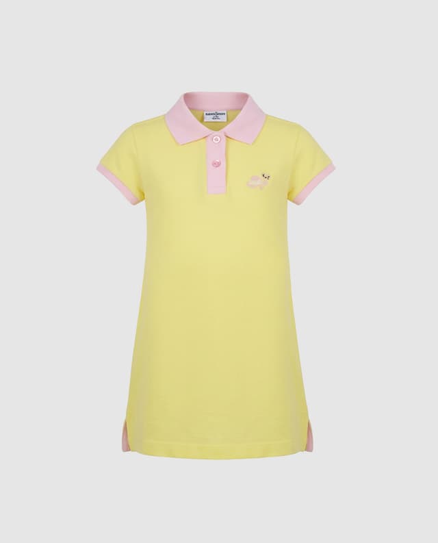 Embroidery Detail Pique Polo Dress thumbnail 3