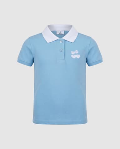 Girls Solid Strech Pique Polo thumbnail 3