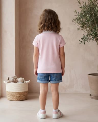 Embroidery Detail Short Sleeves Polo T-Shirt thumbnail 2