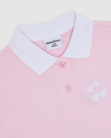 Embroidery Detail Short Sleeves Polo T-Shirt thumbnail 5
