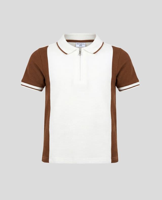 Boys Solid Zipper Shirt thumbnail 3
