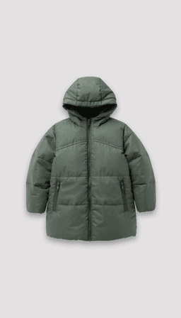 Babies and More Long Sleeves Padded Collar Jacket - Dark Green