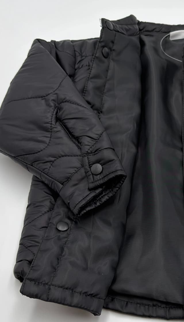 SOLID 100% Polyester Quilted Button Jacket thumbnail 4