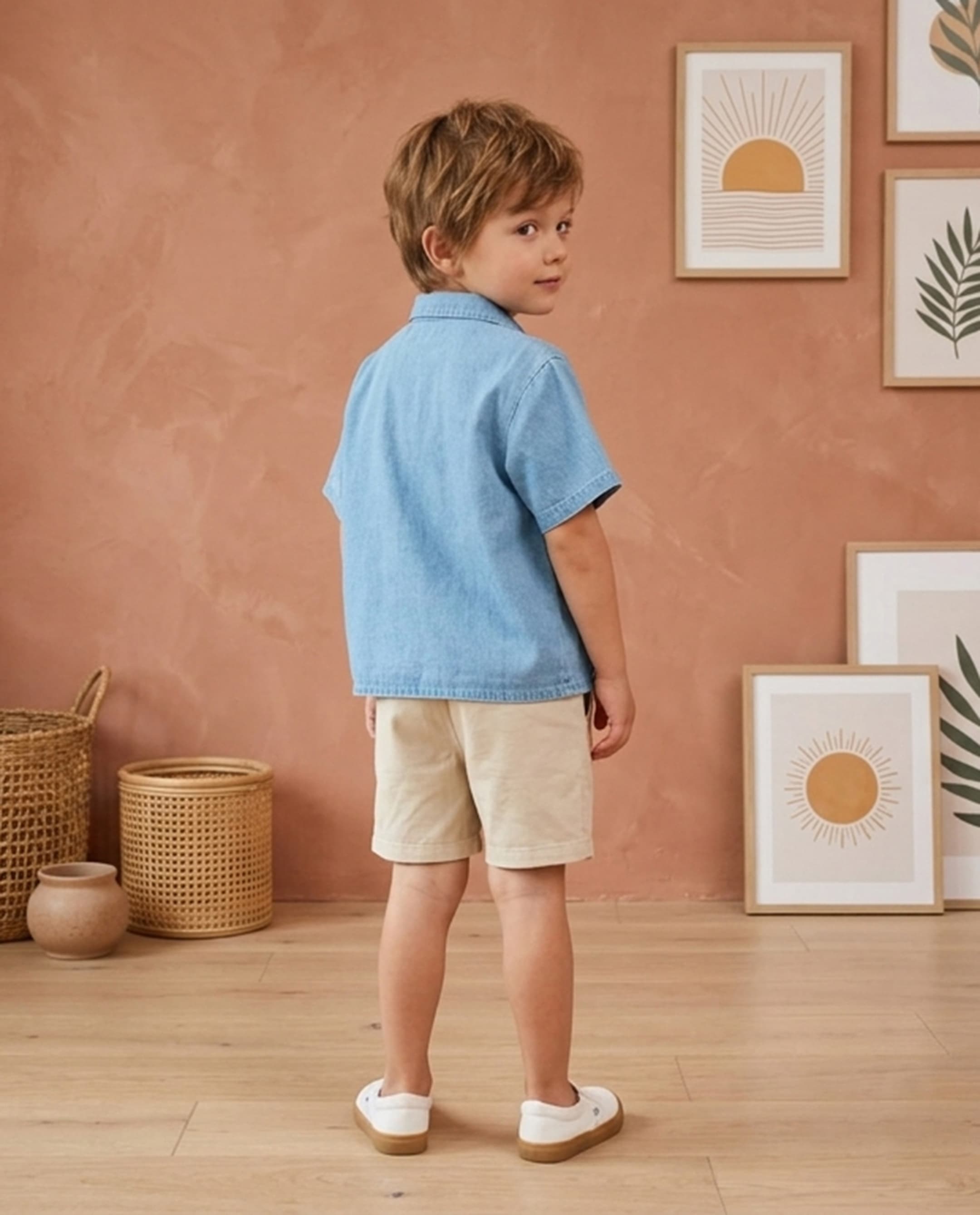 Short Sleeves Collar Shirt