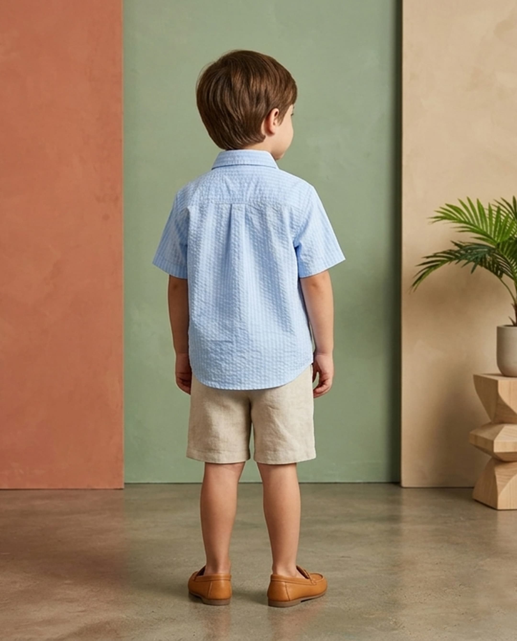 Short Sleeves Collar Shirt