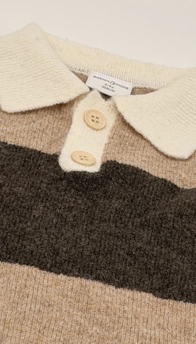 Babies and More Long Sleeves Sweater - Brown thumbnail 3