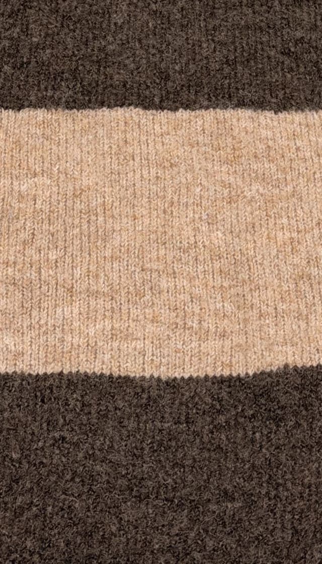 Casual 95% Polyester 5% Elastane Striped Collar Sweater thumbnail 4