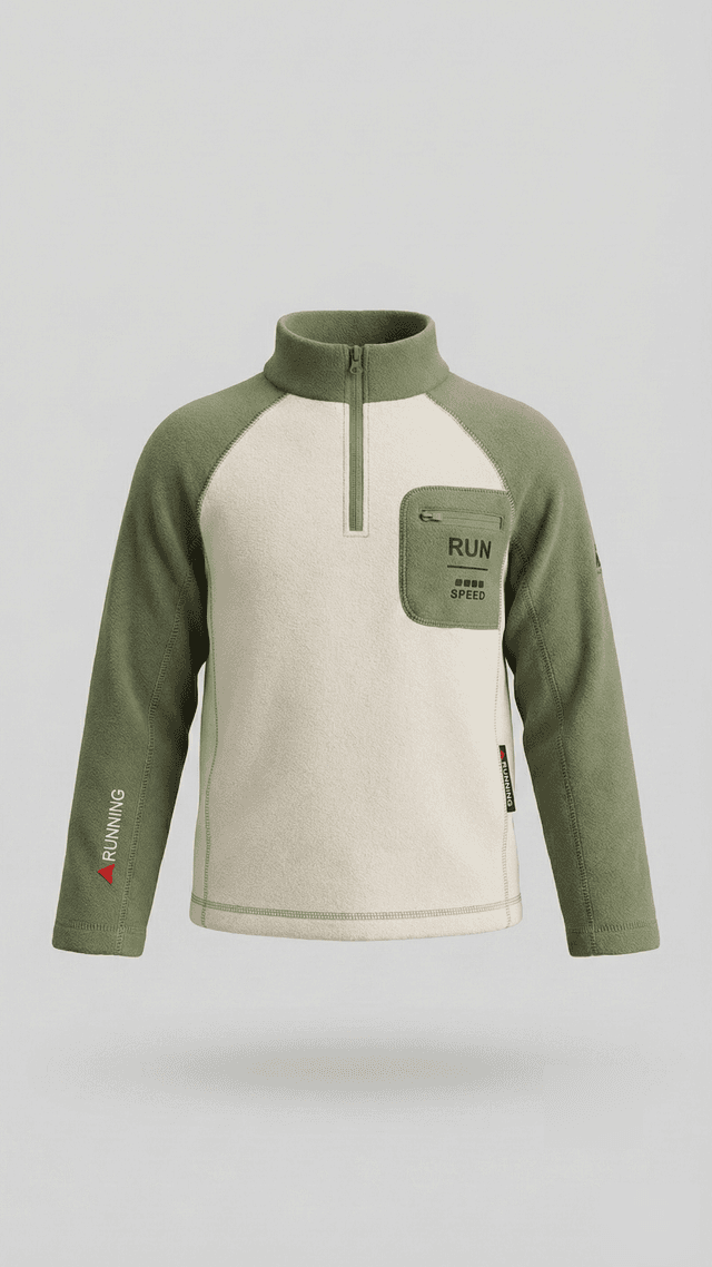 SOLID 100% Polyester Color Block Crew Neck Sweatshirt thumbnail 1