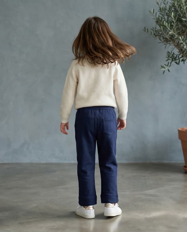 Button Detail Elastic Waist Trousers thumbnail 2