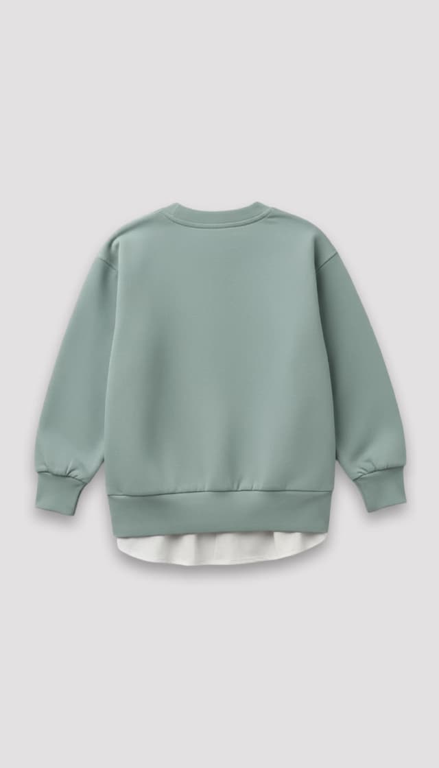 Casual 48% Cotton 45% Polyester 7% Elastane Printed Crew Neck Sweatshirt thumbnail 2