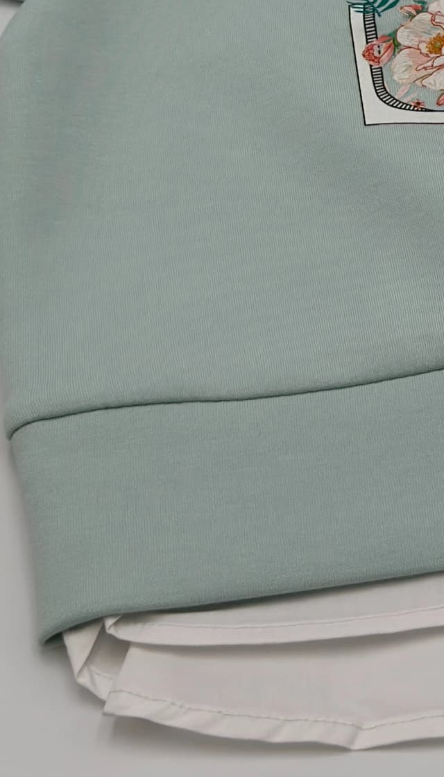 Casual 48% Cotton 45% Polyester 7% Elastane Printed Crew Neck Sweatshirt thumbnail 4