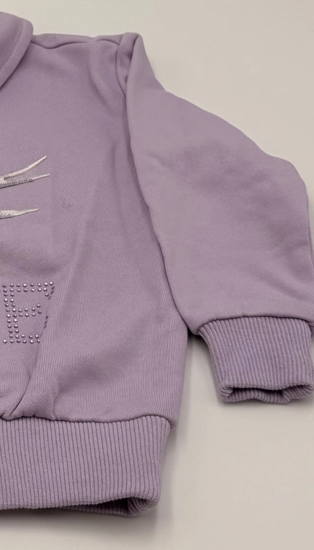 Casual 91% Cotton 9% Polyester Embroidered Peter Pan Collar Sweatshirt thumbnail 3