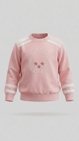 Embroidered Crew Neck Sweatshirt