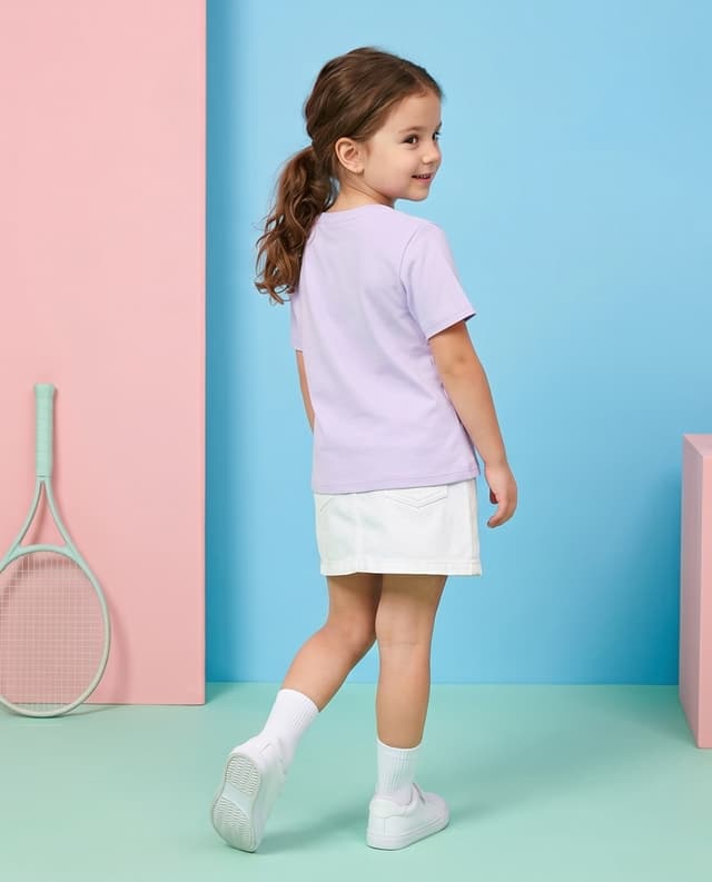 Printed T-Shirt with Crew Neck and Short Sleeves thumbnail 2
