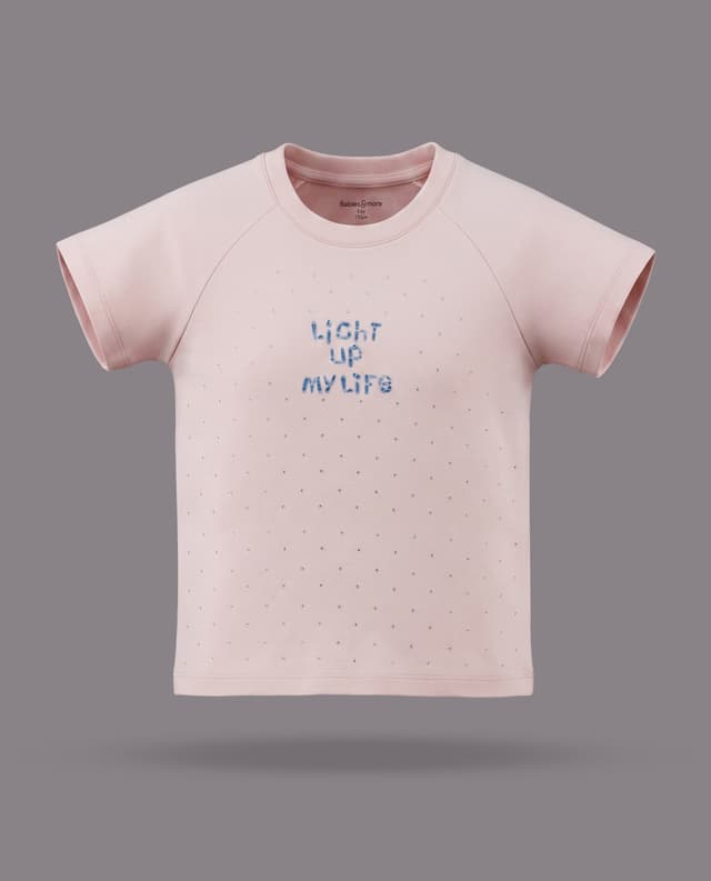 Printed T-Shirt with Crew Neck and Short Sleeves thumbnail 3