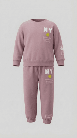 Printed Crew Neck Sweatshirt and Joggers Set