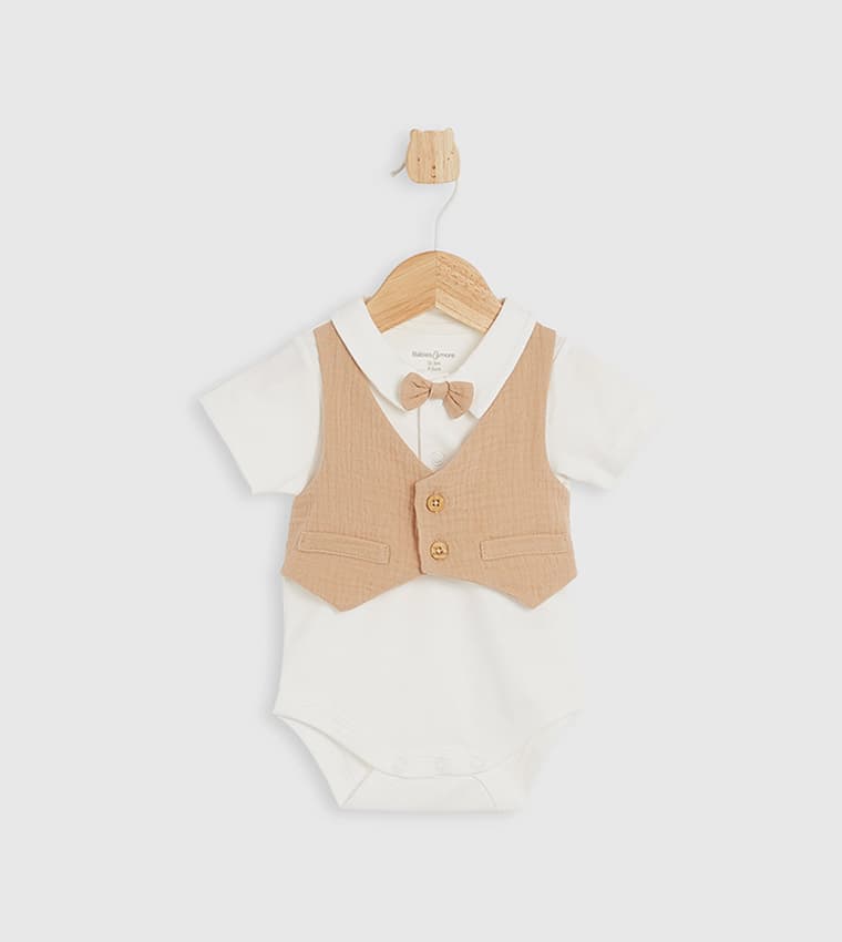 Button Closure Short Sleeves Set