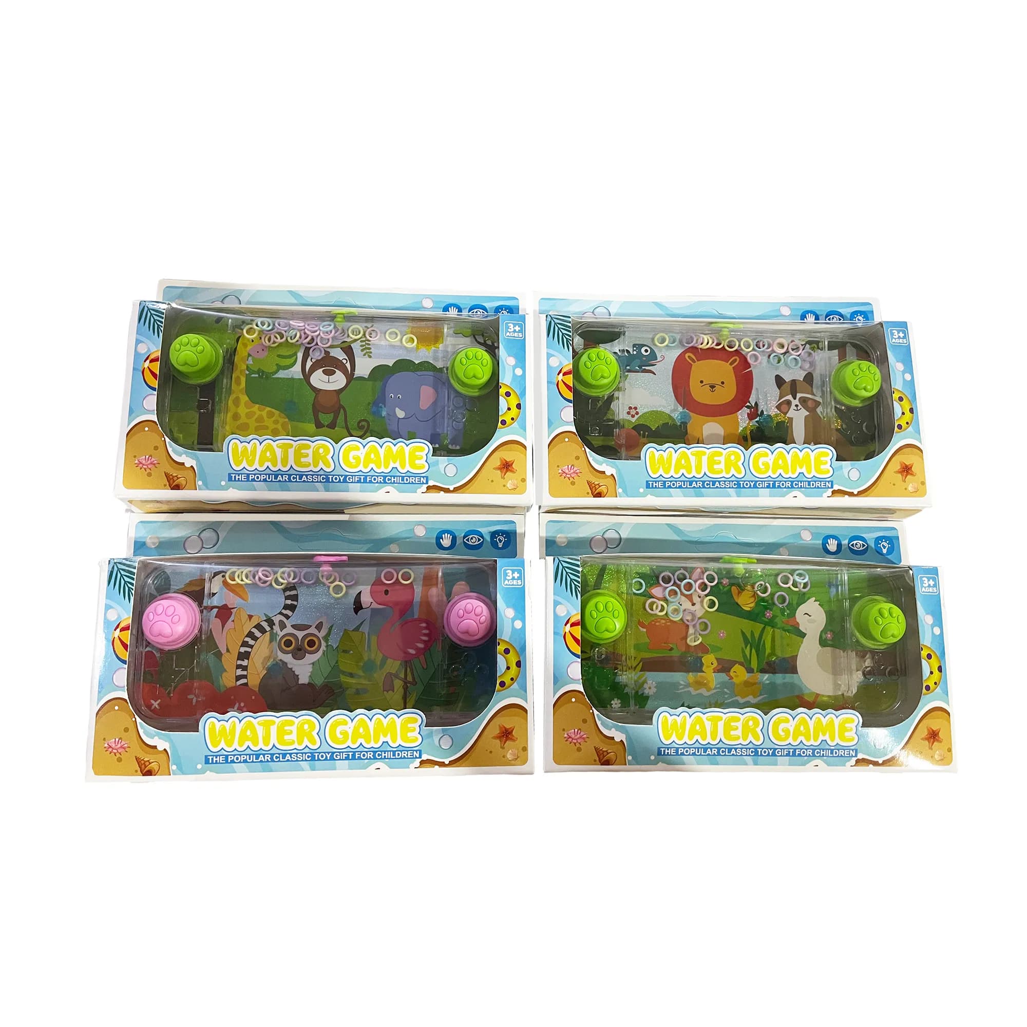 Babies & more Animal Themed Handheld Water Ring Toss Game Toy (1 Pc) - Multicolor